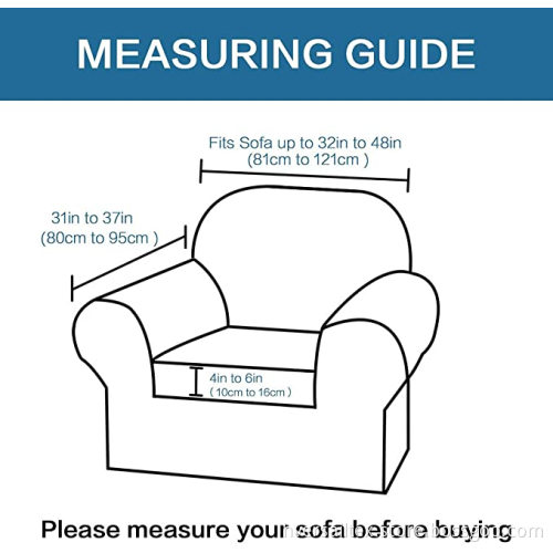 2-Pieces Fåtölj Slipcovers Möbelskyddskåpa